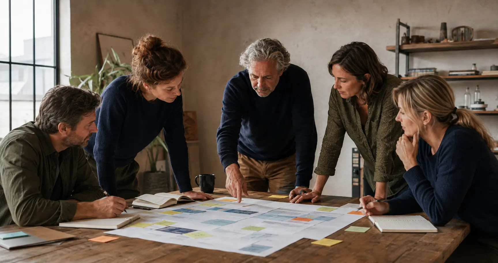Team werkt samen aan de RESET-blueprint